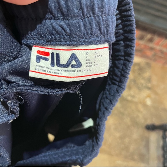 Fila mens jogger sweatpants blue large - Picture 3 of 3